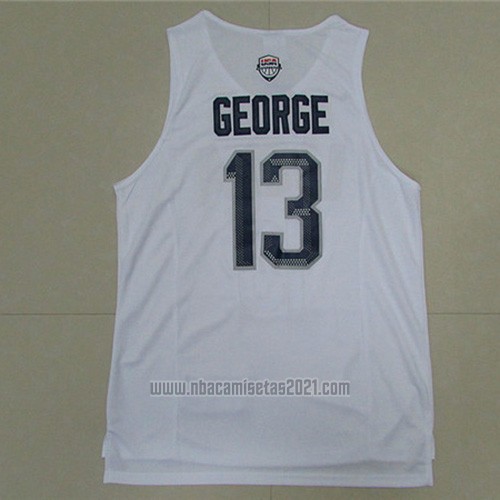 Camiseta USA 2016 Paul George #13 Blanco